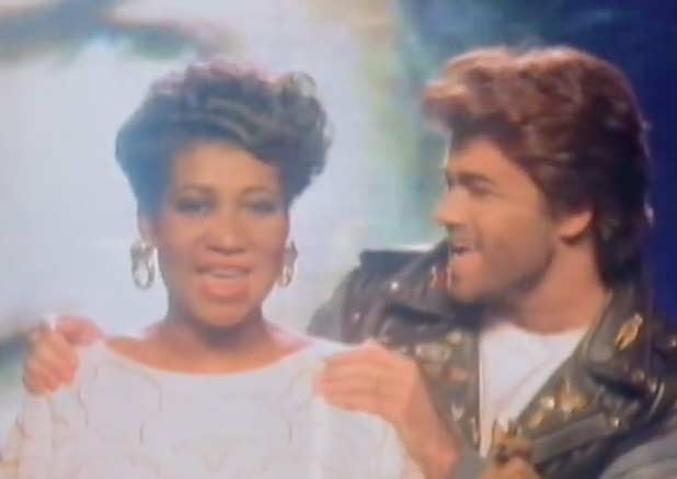 Aretha Franklin George Michael - I Knew You Were Waiting For Me - Official Music Video