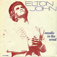 Elton John Candle In The Wind Live Single Cover 1987