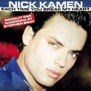 Nick Kamen Each Time You Break My Heart Singles Cover