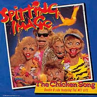 Spitting Image The Chicken Song Official Single Cover