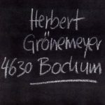 Herbert Grönemeyer 4630 Bochum 1984 Album Cover