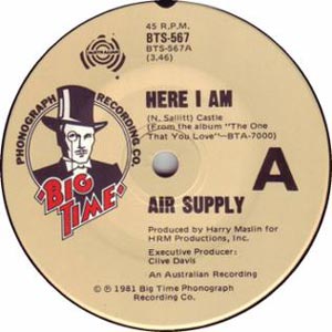 Air Supply - "Here I Am (Just When I Thought I Was Over You)
