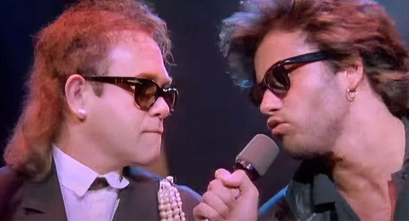 Elton John George Michael Wrap Her Up Music Video