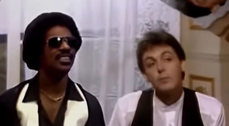 Stevie Wonder Paul McCartney Ebony and Ivory Official Music Video