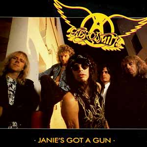 Aerosmith Janie's Got A Gun Single Cover