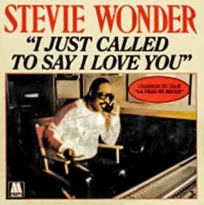 Stevie Wonder - I Just Called To Say I Love You - Single Cover