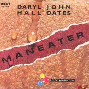 Daryl Hall and John Oates Maneater Single Cover