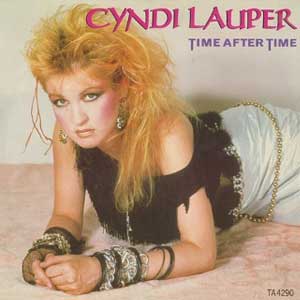 Cyndi Lauper Time After Time Single Cover