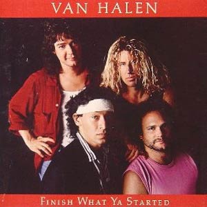 Van Halen Finish What Ya Started Single Cover