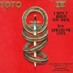 Toto - I Won't Hold You Back - Single Cover